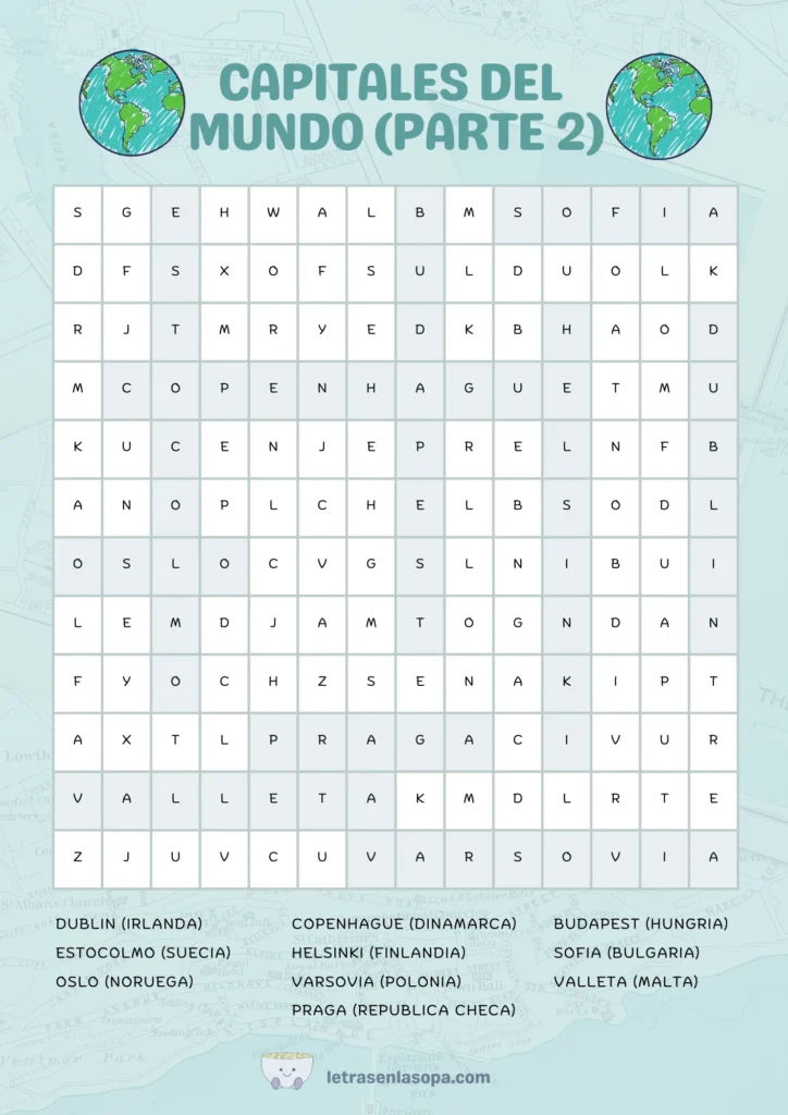 sopas de letras niños 10 a 12 años difíciles soluciones gratis para imprimir