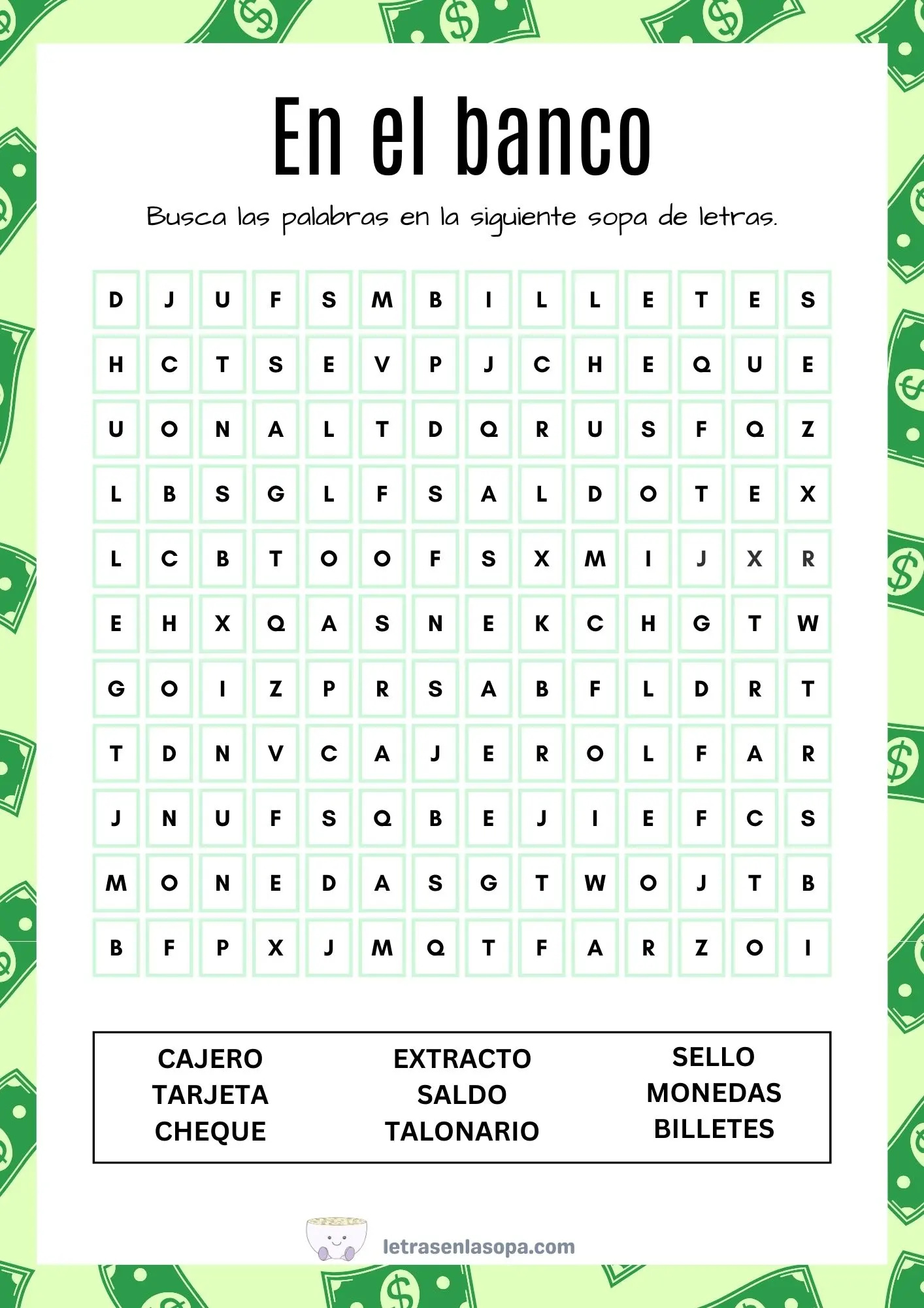 sopas de letras para mayores pdf