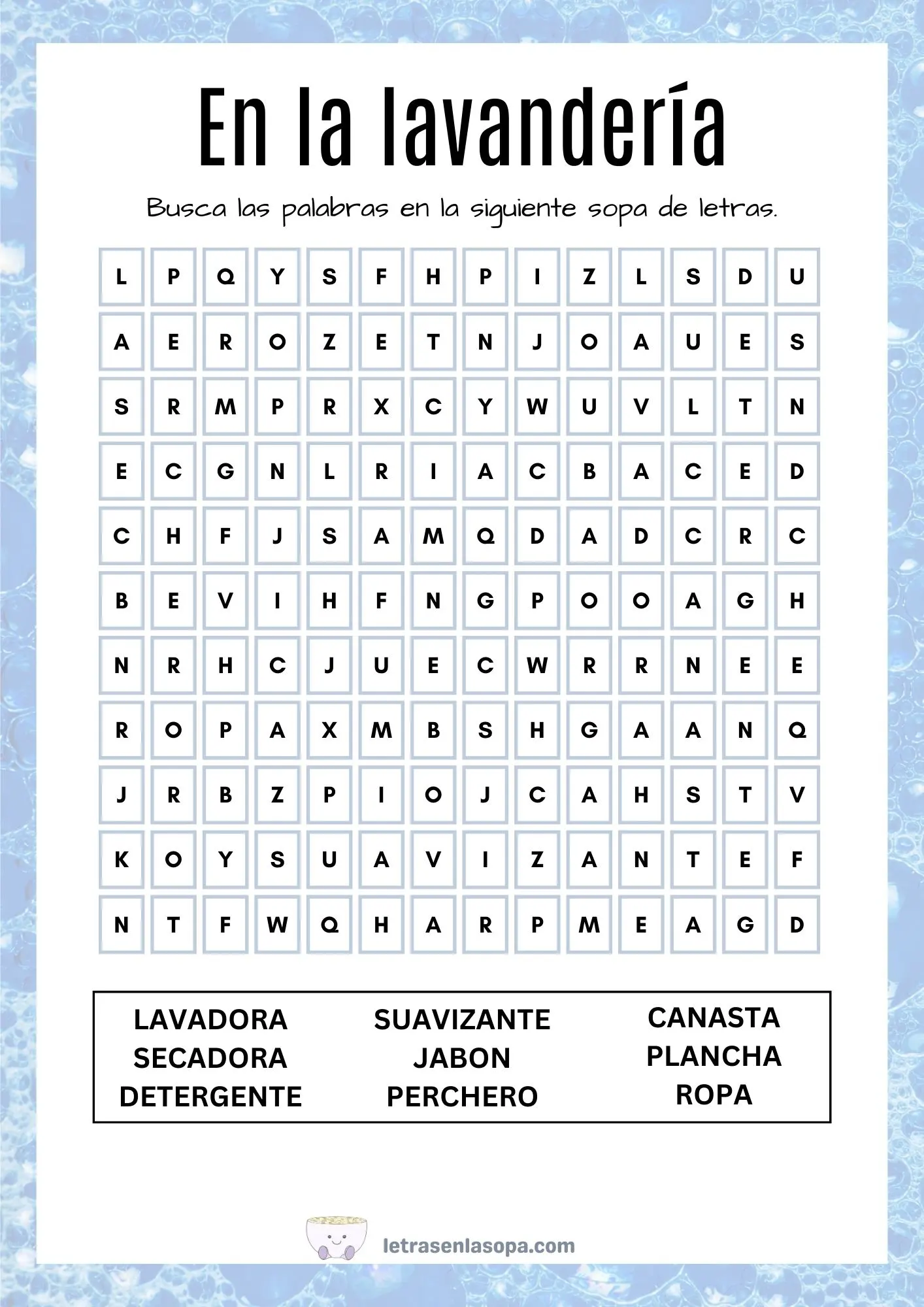 sopa de letras gratis en español para adultos pdf