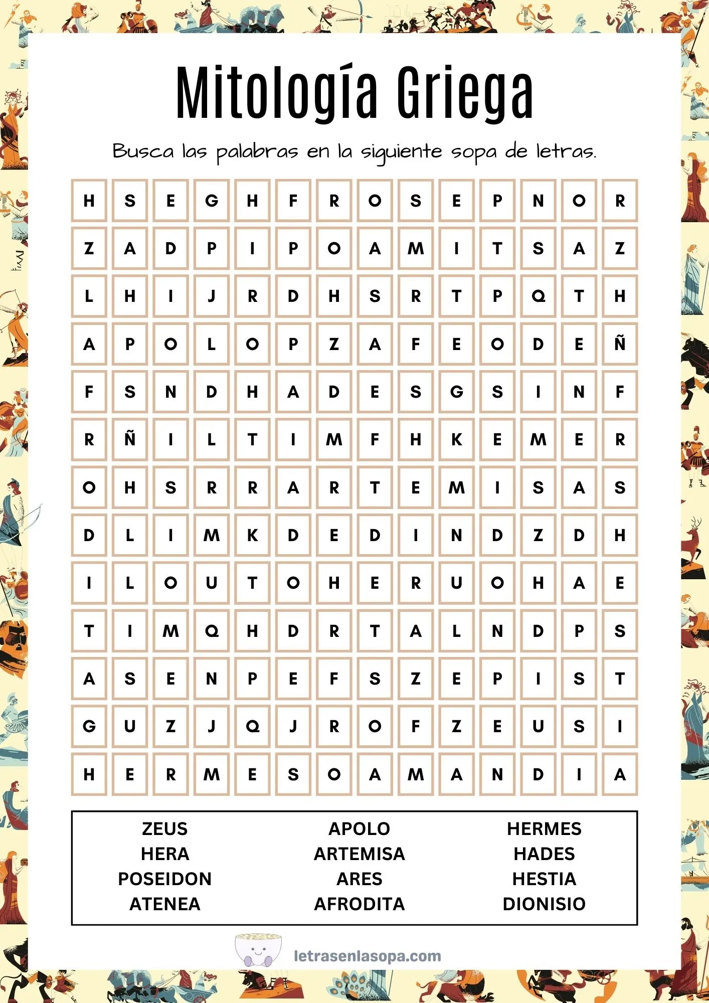 sopa de letras para adultos para imprimir pdf