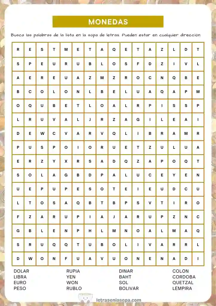 sopas de letras para adultos difíciles gratis imprimir